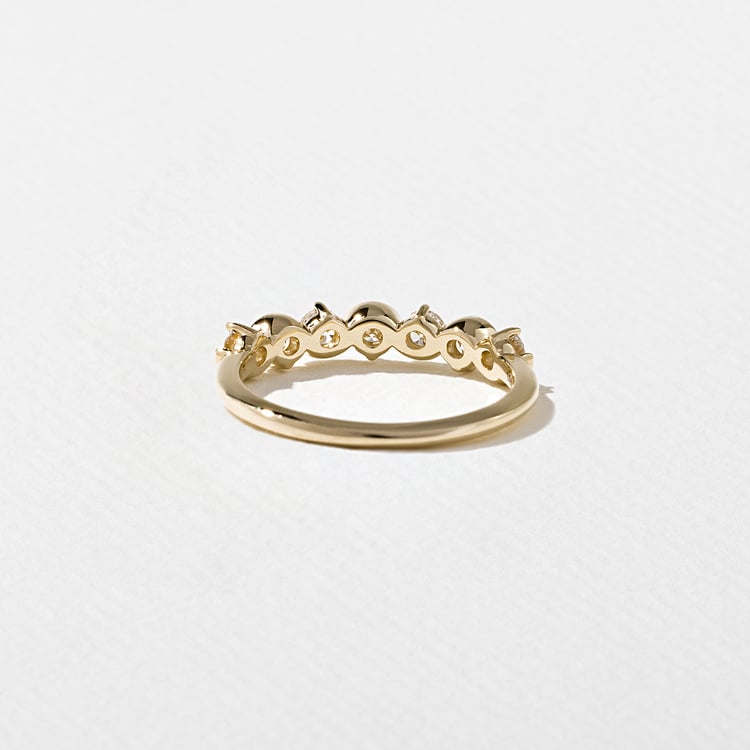 0.3 TCW Round Half Eternity Lab Grown Diamond Wedding Band