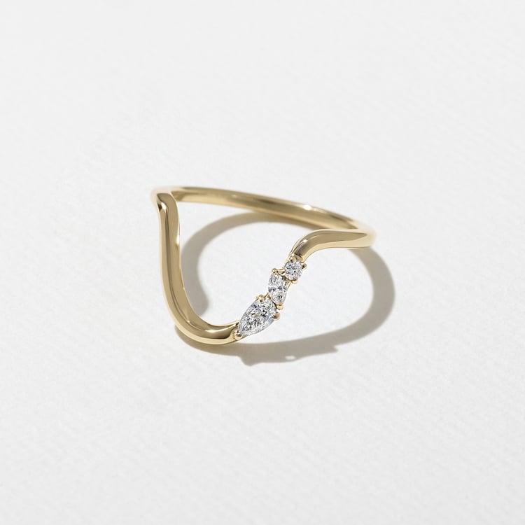 0.3 TCW Round Half Eternity Lab Grown Diamond Wedding Band