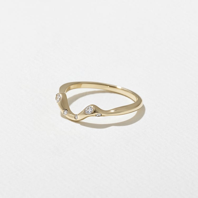 0.3 TCW Round Half Eternity Lab Grown Diamond Wedding Band