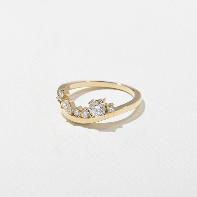 0.3 TCW Round Half Eternity Lab Grown Diamond Wedding Band