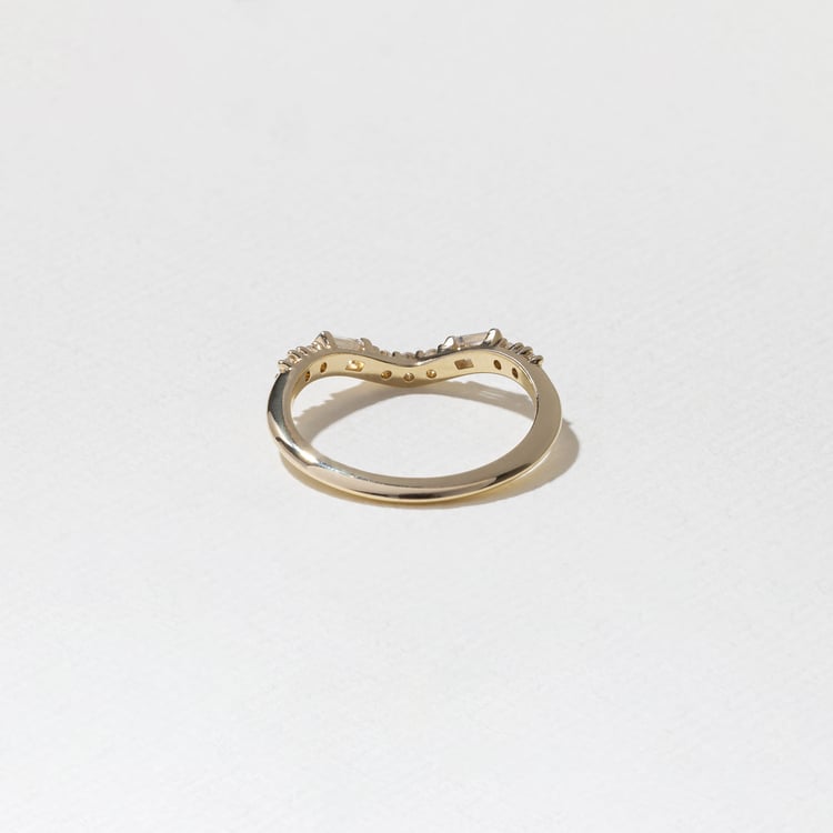 0.3 TCW Round Half Eternity Lab Grown Diamond Wedding Band