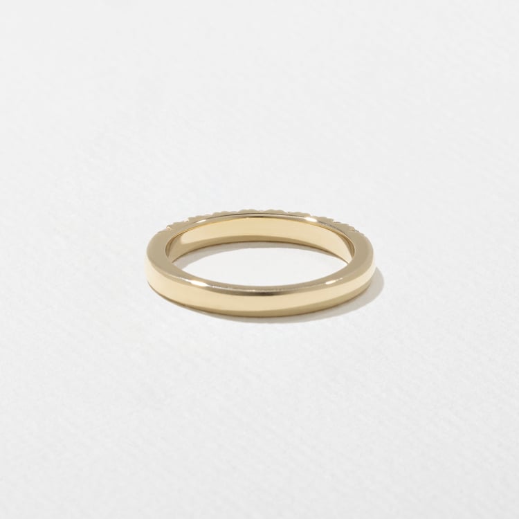 0.3 TCW Round Half Eternity Lab Grown Diamond Wedding Band