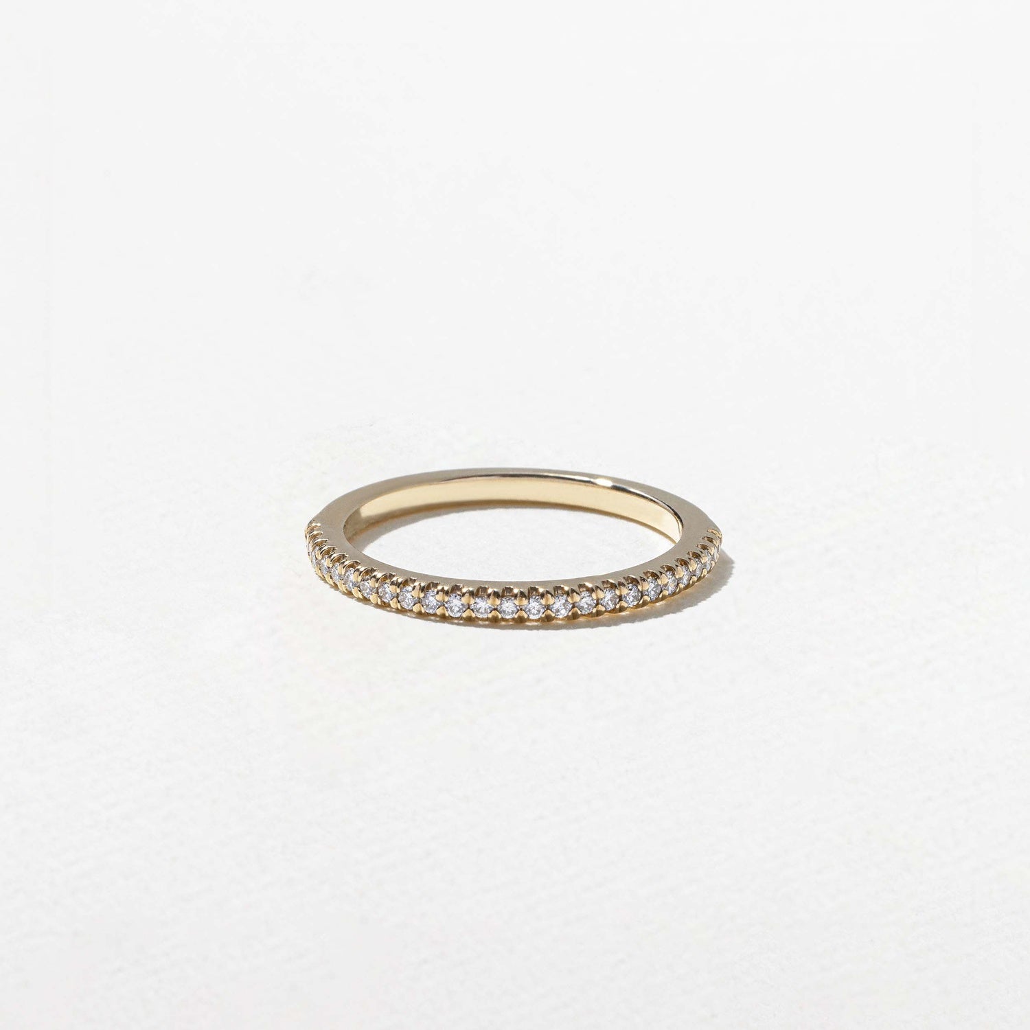 0.3 TCW Round Half Eternity Lab Grown Diamond Wedding Band