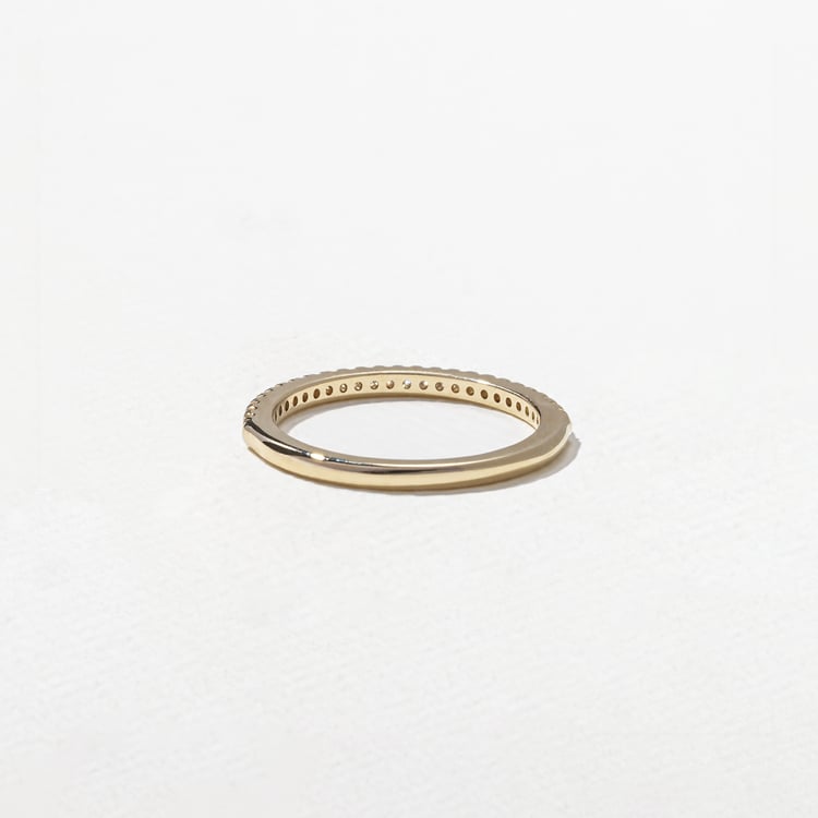 0.3 TCW Round Half Eternity Lab Grown Diamond Wedding Band