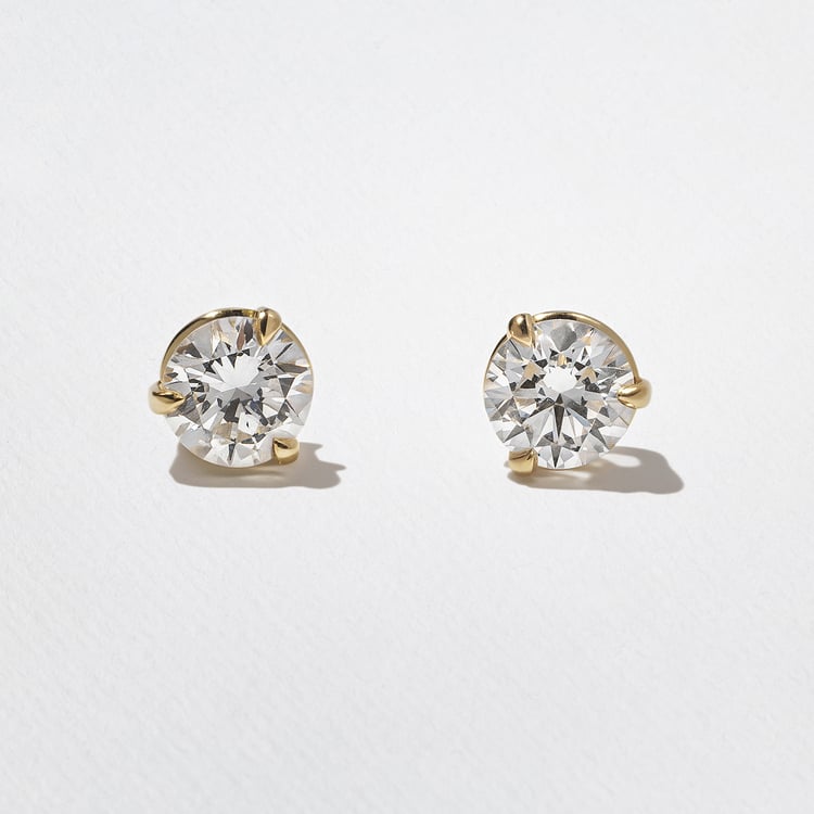 2 CT Round Halo & Pave Lab Grown Diamond Earring