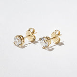 2 CT Round Halo & Pave Lab Grown Diamond Earring