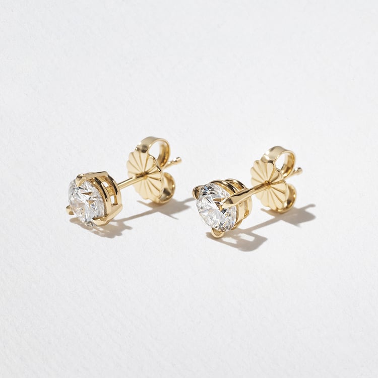 2 CT Round Halo & Pave Lab Grown Diamond Earring