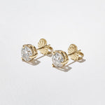 2 CT Round Halo & Pave Lab Grown Diamond Earring