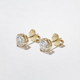 2 CT Round Halo & Pave Lab Grown Diamond Earring