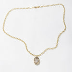 1.0 CT Pear Bezel Solitaire Lab Grown Diamond Necklace