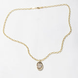 1.0 CT Pear Bezel Solitaire Lab Grown Diamond Necklace