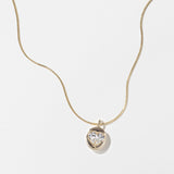 1.0 CT Pear Bezel Solitaire Lab Grown Diamond Necklace