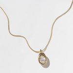 1.0 CT Pear Bezel Solitaire Lab Grown Diamond Necklace