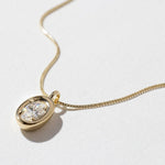 1.0 CT Pear Bezel Solitaire Lab Grown Diamond Necklace