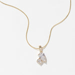1.0 CT Pear Bezel Solitaire Lab Grown Diamond Necklace