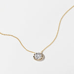 1.0 CT Pear Bezel Solitaire Lab Grown Diamond Necklace