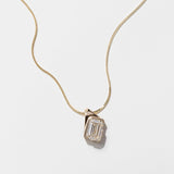 1.0 CT Pear Bezel Solitaire Lab Grown Diamond Necklace