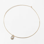 1.0 CT Pear Bezel Solitaire Lab Grown Diamond Necklace