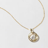1.0 CT Pear Bezel Solitaire Lab Grown Diamond Necklace