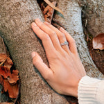 1.03 CT Round Cut Pave CVD F/VS1 Diamond Engagement Ring 19
