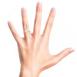 1.03 CT Round Cut Pave CVD F/VS1 Diamond Engagement Ring 12