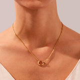 Interlocking Circles Necklace