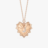 0.04 TCW Round Lab Grown Diamond Initial Necklace