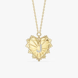 0.04 TCW Round Lab Grown Diamond Initial Necklace