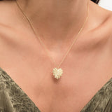 0.04 TCW Round Lab Grown Diamond Initial Necklace