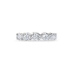 2 CT Pear Full Eternity CVD EF/VVS Diamond Wedding Band 1