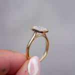 3 CT Elongated Cushion Five Stone Lab Grown Diamond Engagement Ring