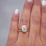 3 CT Elongated Cushion Five Stone Lab Grown Diamond Engagement Ring