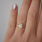 3 CT Elongated Cushion Five Stone Lab Grown Diamond Engagement Ring