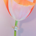 3 CT Elongated Cushion Five Stone Lab Grown Diamond Engagement Ring