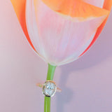 3 CT Elongated Cushion Five Stone Lab Grown Diamond Engagement Ring