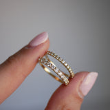 0.23 CT Round Half Eternity Lab Grown Diamond Wedding Band