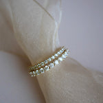 0.23 CT Round Half Eternity Lab Grown Diamond Wedding Band