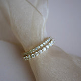 0.23 CT Round Half Eternity Lab Grown Diamond Wedding Band