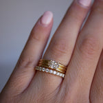 0.23 CT Round Half Eternity Lab Grown Diamond Wedding Band