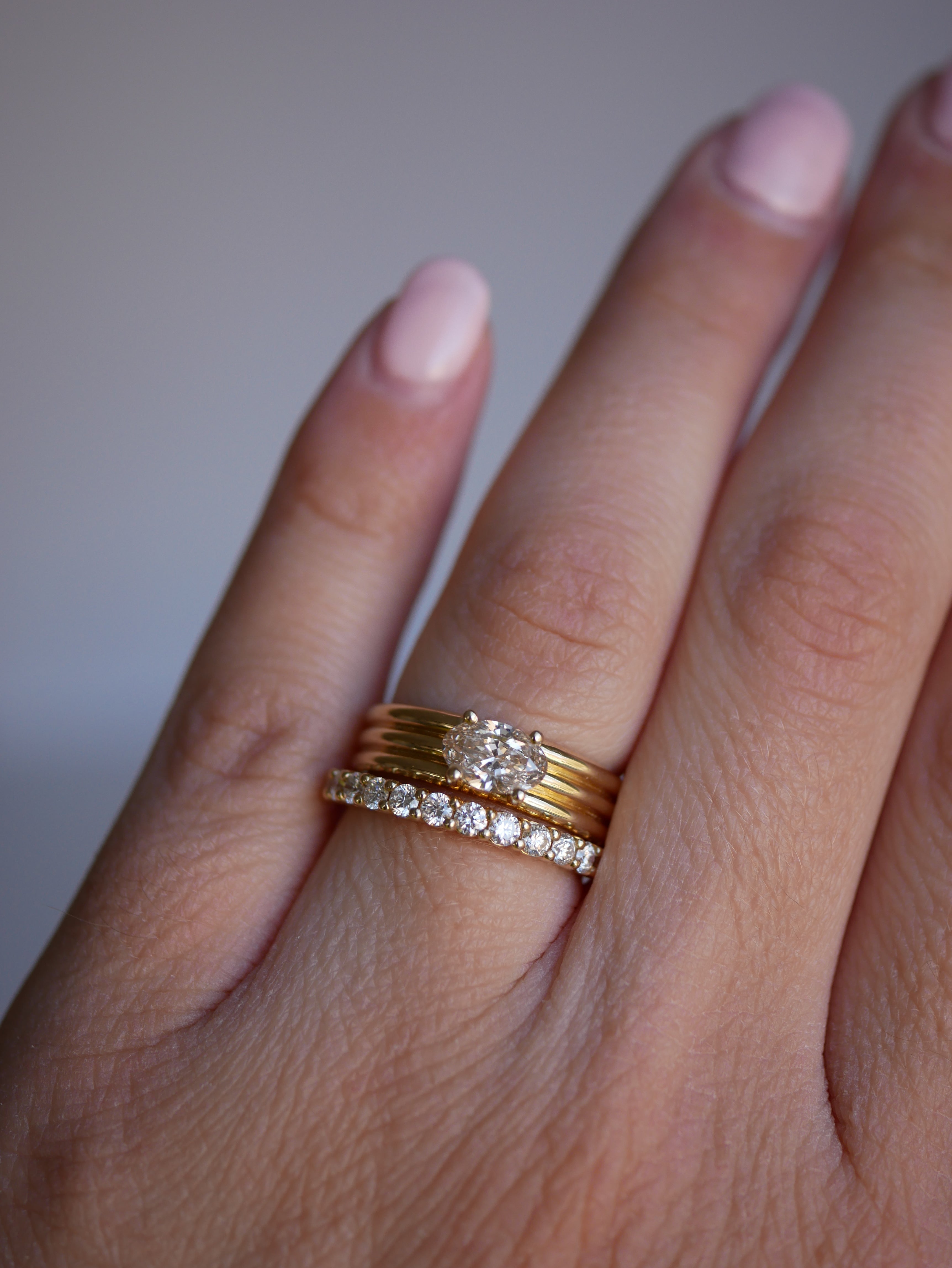 0.23 CT Round Half Eternity Lab Grown Diamond Wedding Band