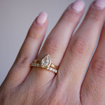 0.23 CT Round Half Eternity Lab Grown Diamond Wedding Band