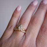 0.23 CT Round Half Eternity Lab Grown Diamond Wedding Band