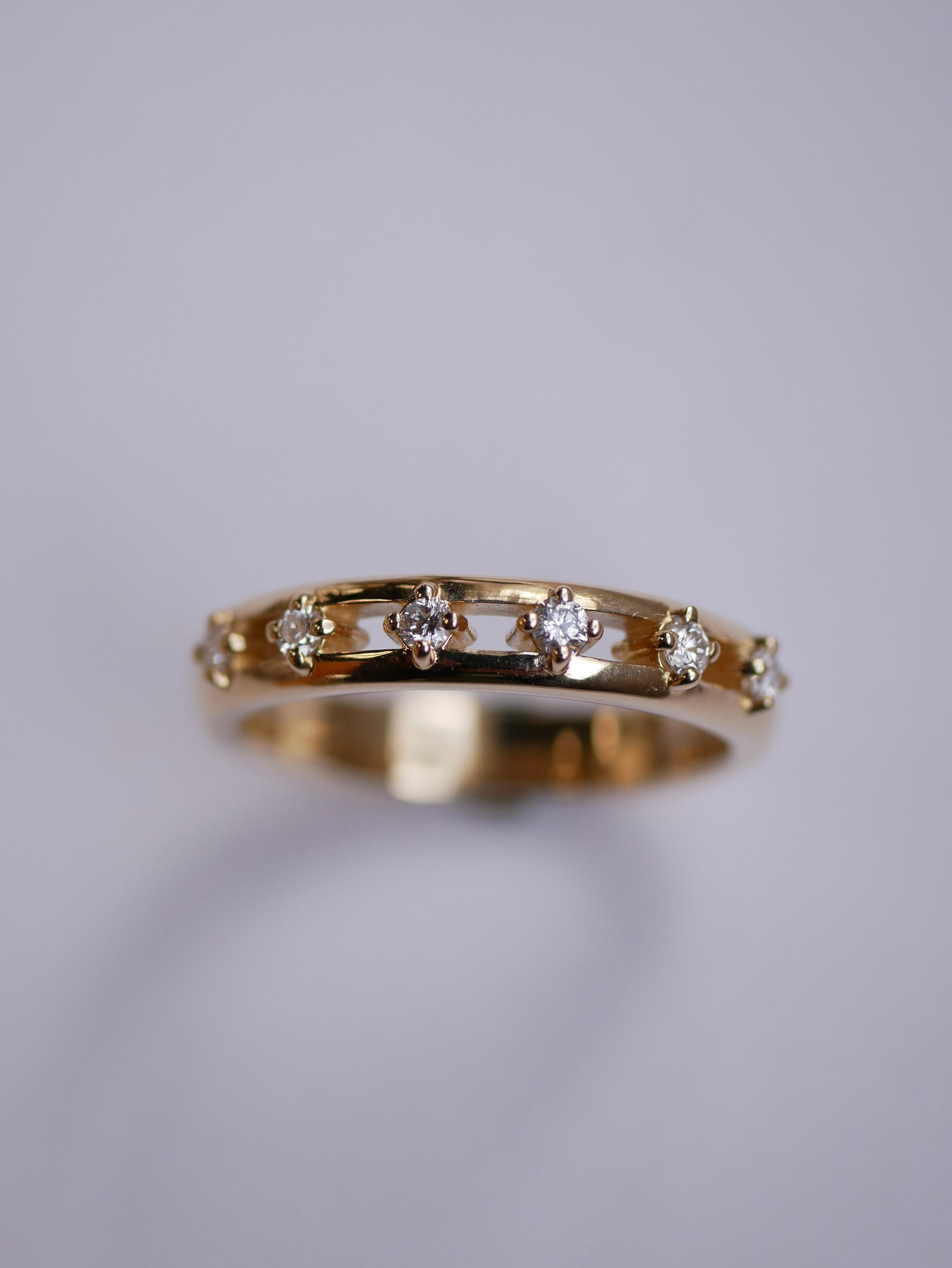 0.23 CT Round Half Eternity Lab Grown Diamond Wedding Band