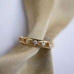 0.23 CT Round Half Eternity Lab Grown Diamond Wedding Band