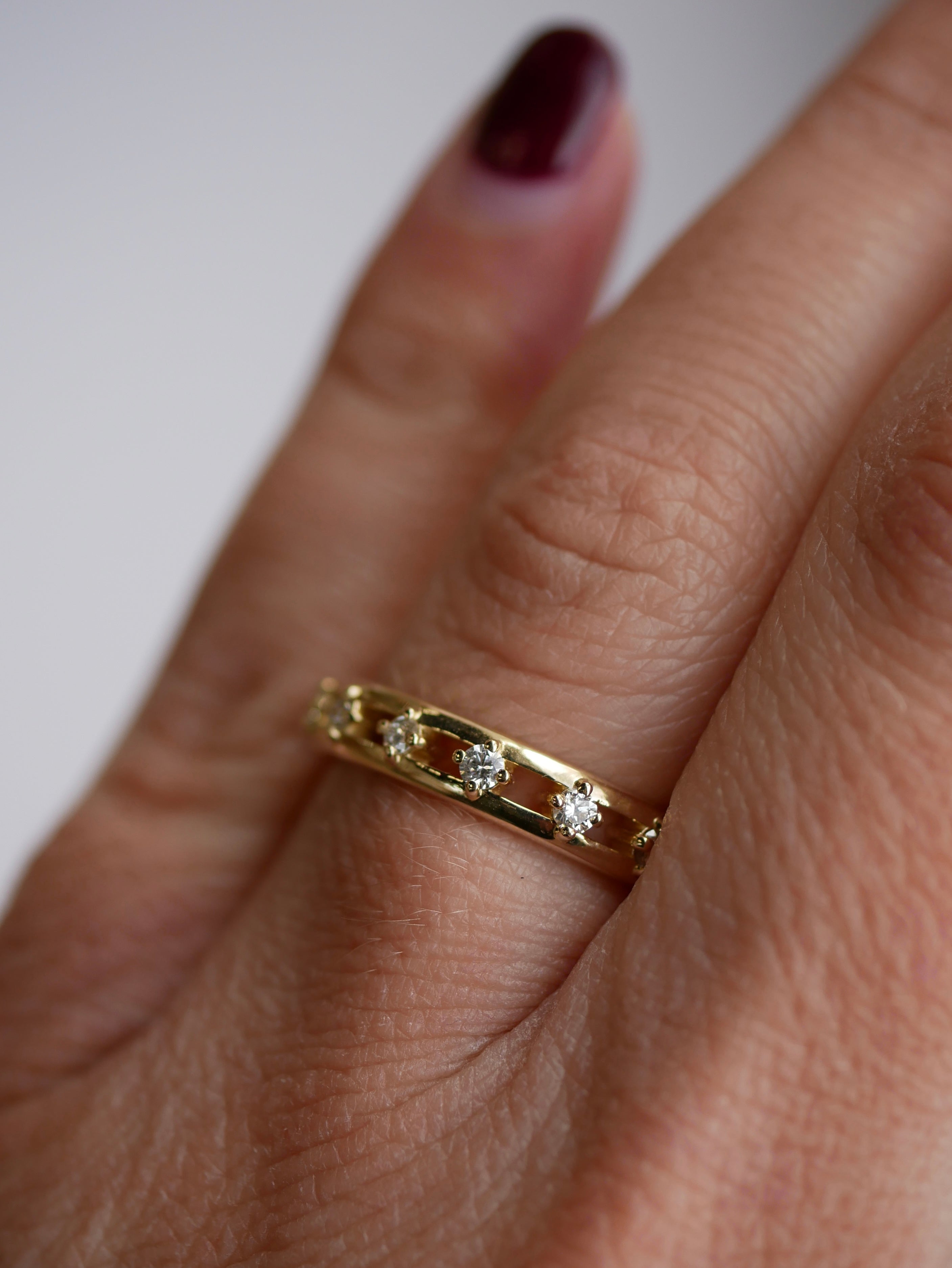 0.23 CT Round Half Eternity Lab Grown Diamond Wedding Band