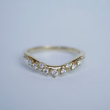 0.23 CT Round Half Eternity Lab Grown Diamond Wedding Band