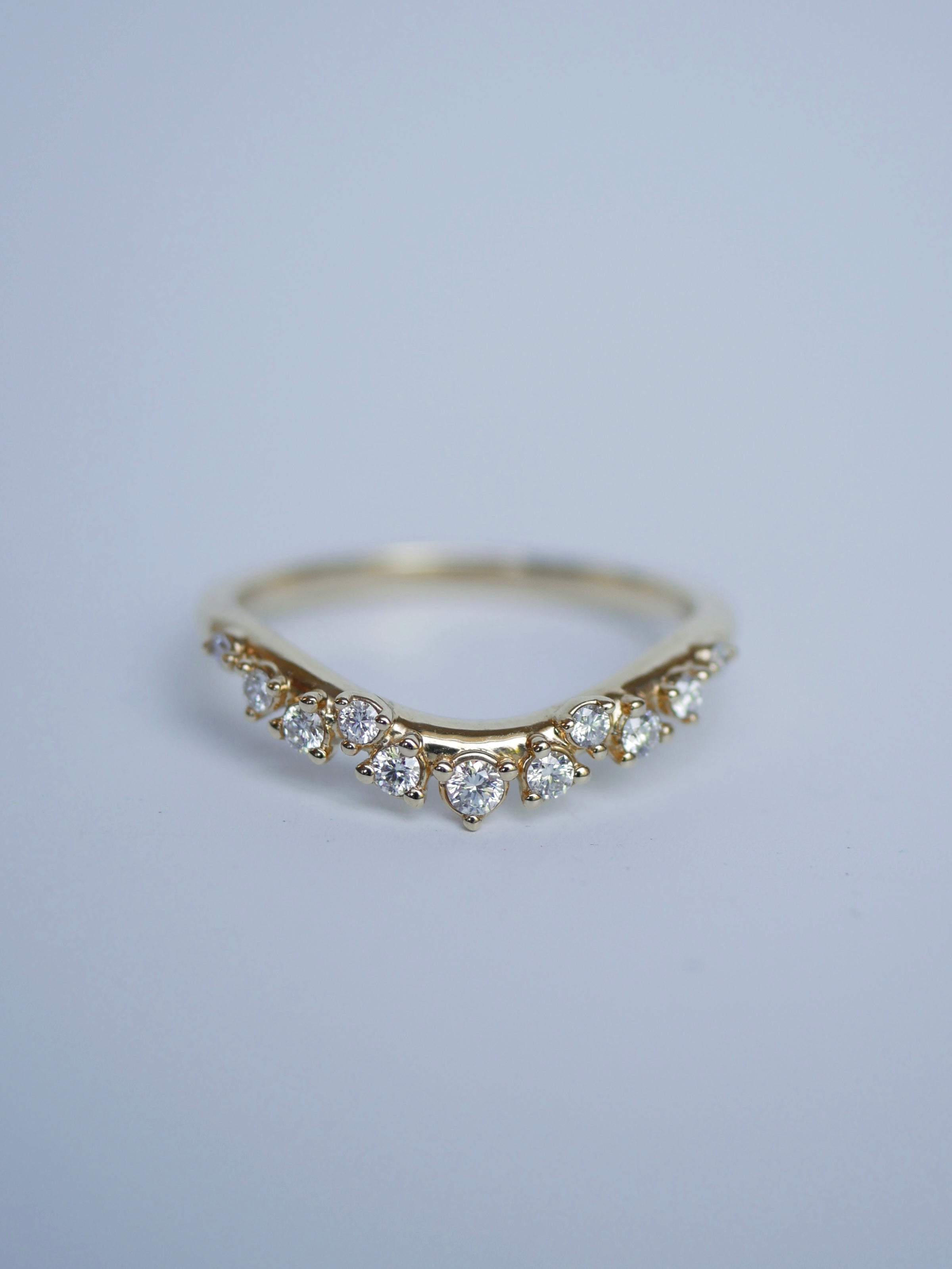 0.23 CT Round Half Eternity Lab Grown Diamond Wedding Band