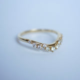 0.23 CT Round Half Eternity Lab Grown Diamond Wedding Band