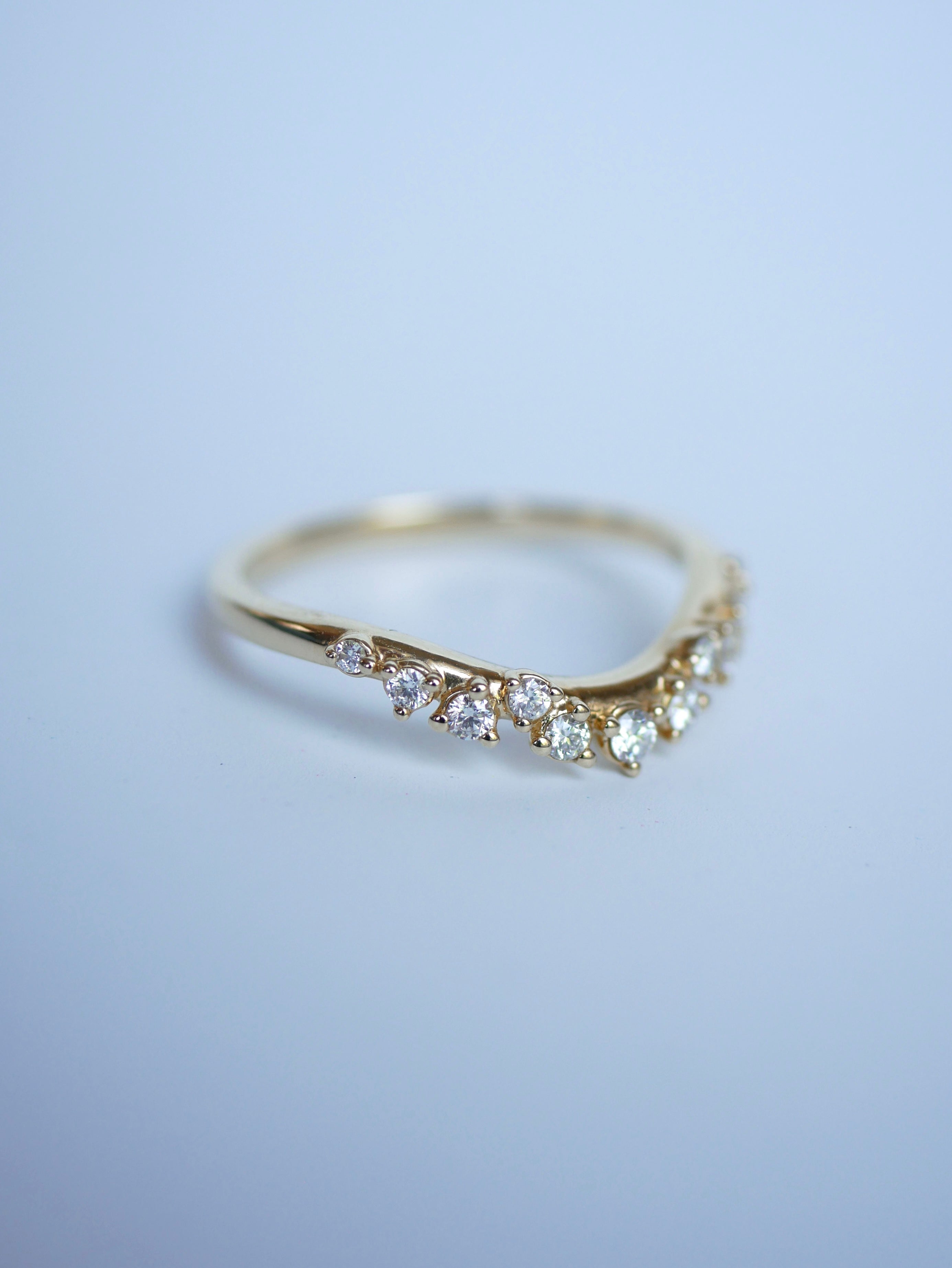 0.23 CT Round Half Eternity Lab Grown Diamond Wedding Band