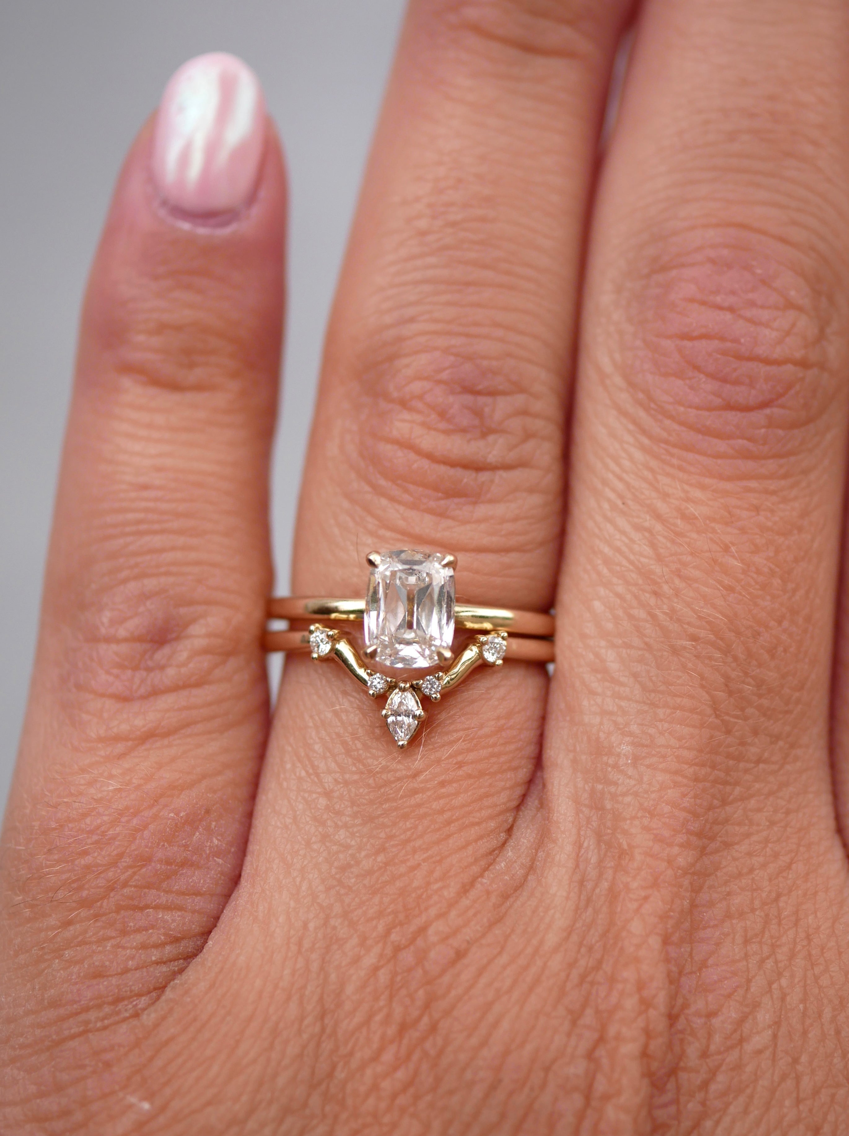 0.23 CT Round Half Eternity Lab Grown Diamond Wedding Band